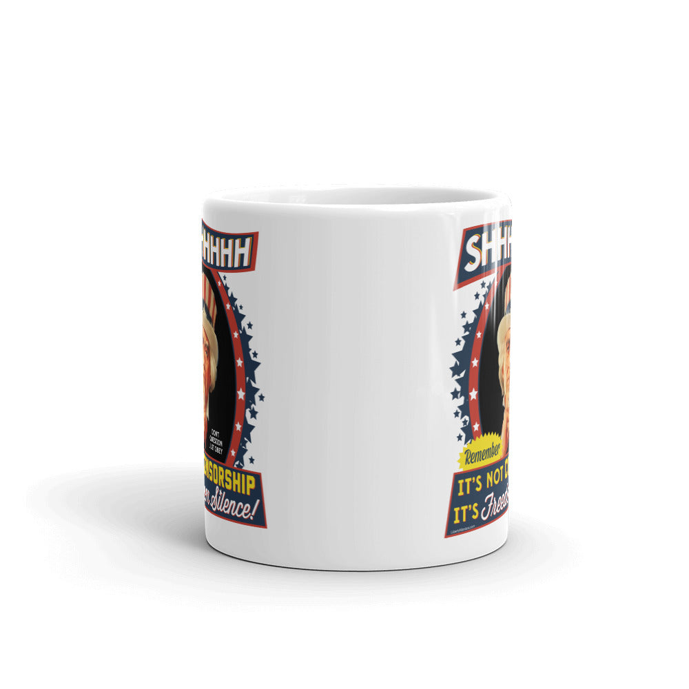 Freedom Silence Uncle Sam Mug