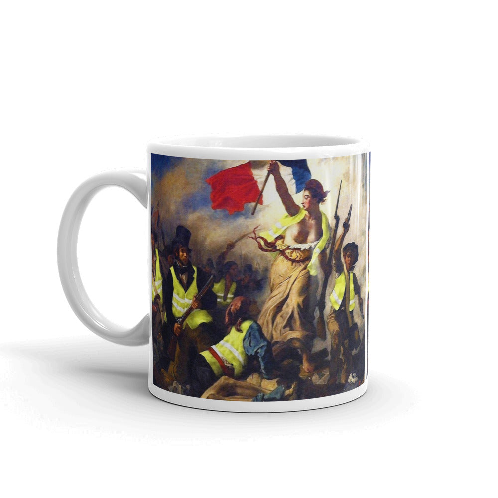 Yellow Vest Liberty Leading the People Mug