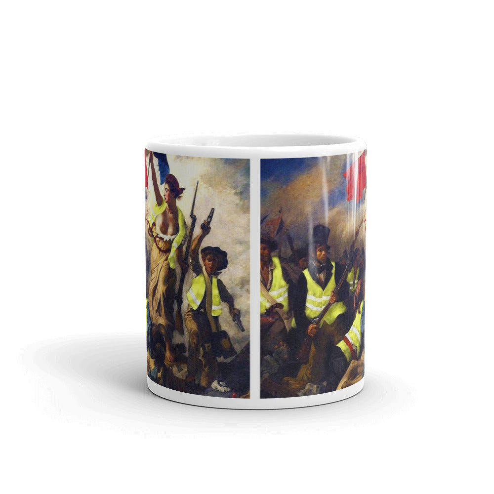 Yellow Vest Liberty Leading the People Mug