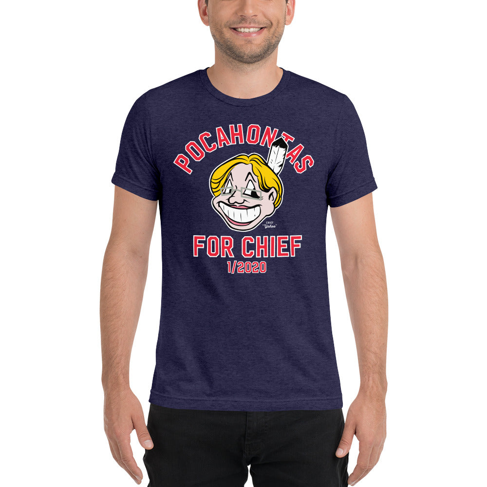 Pocahontas for Chief Elizabeth Warren Tri-Blend T-Shirt