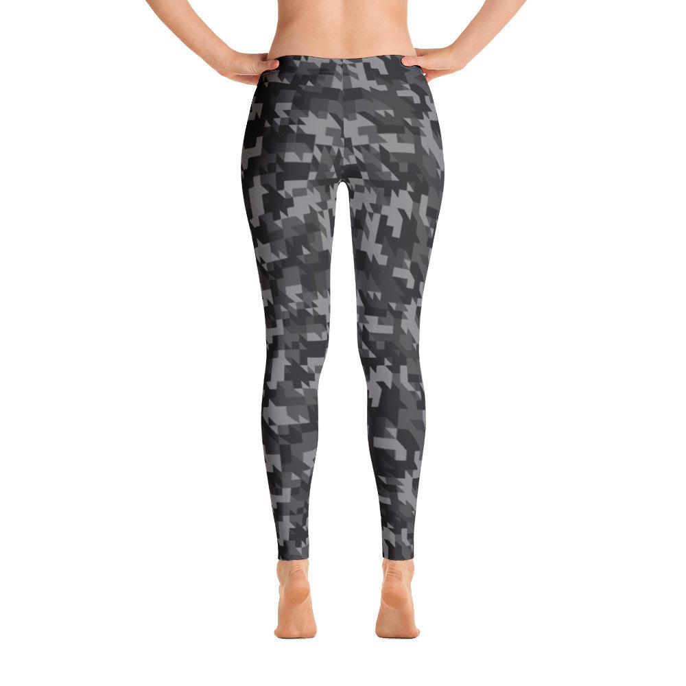 Geomaze Midnight Camouflage Handsewn Leggings