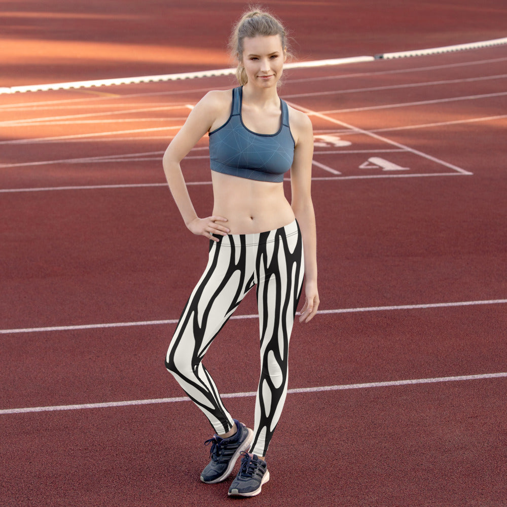 Mernbrook Cream and Black Leggings