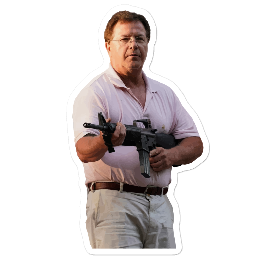 Public Defender Get Off My Lawn AR-15 Sticker