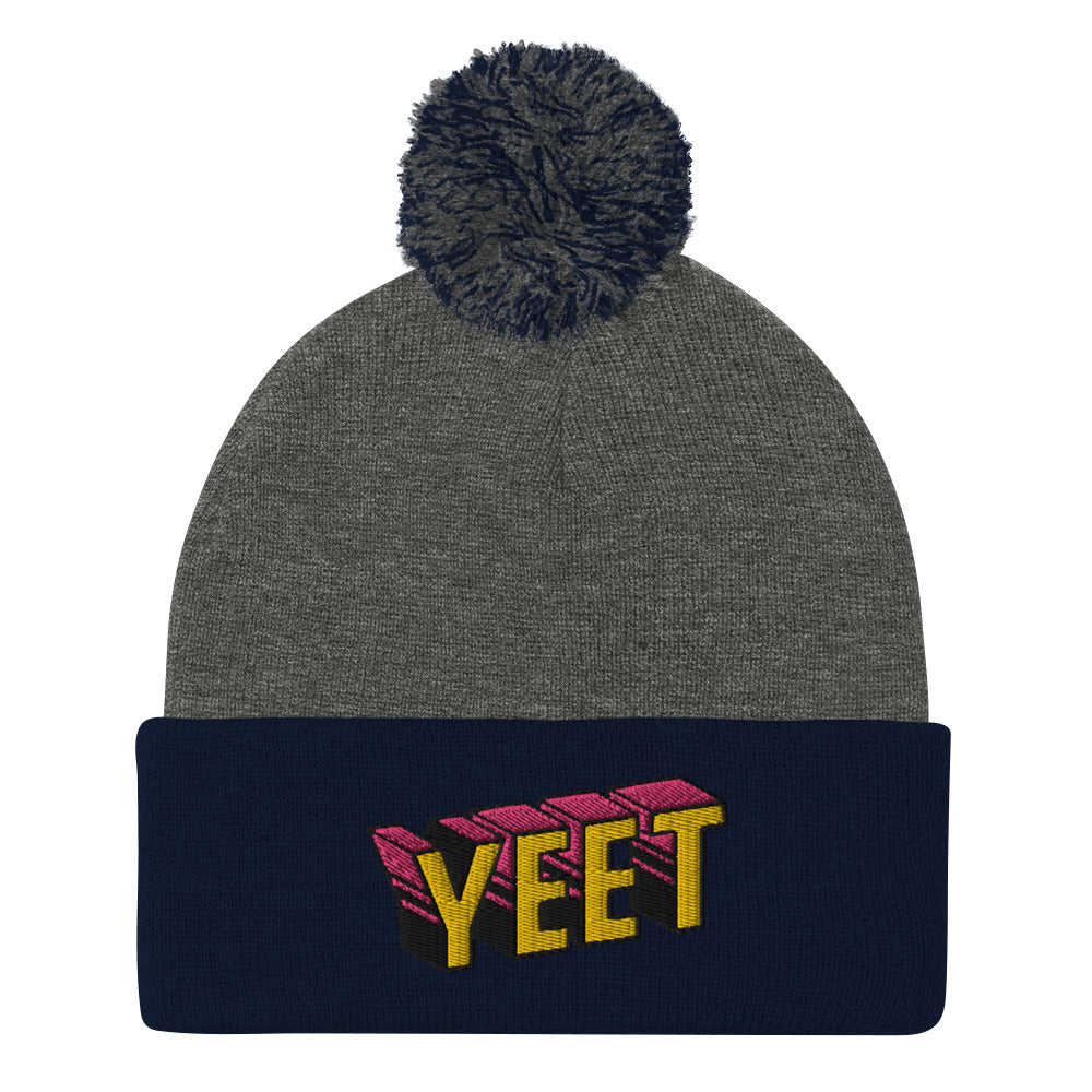 YEET Pom-Pom Beanie