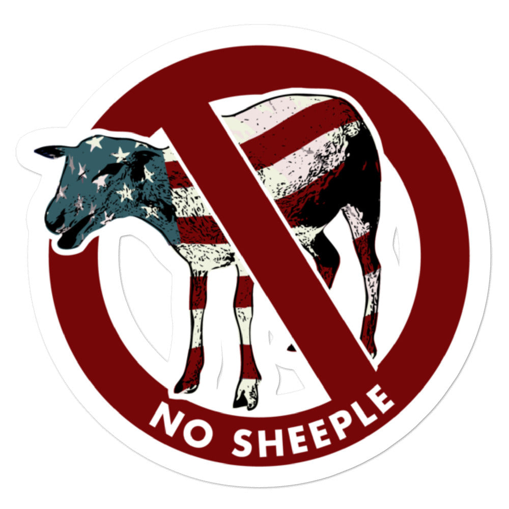 No Sheeple Sticker