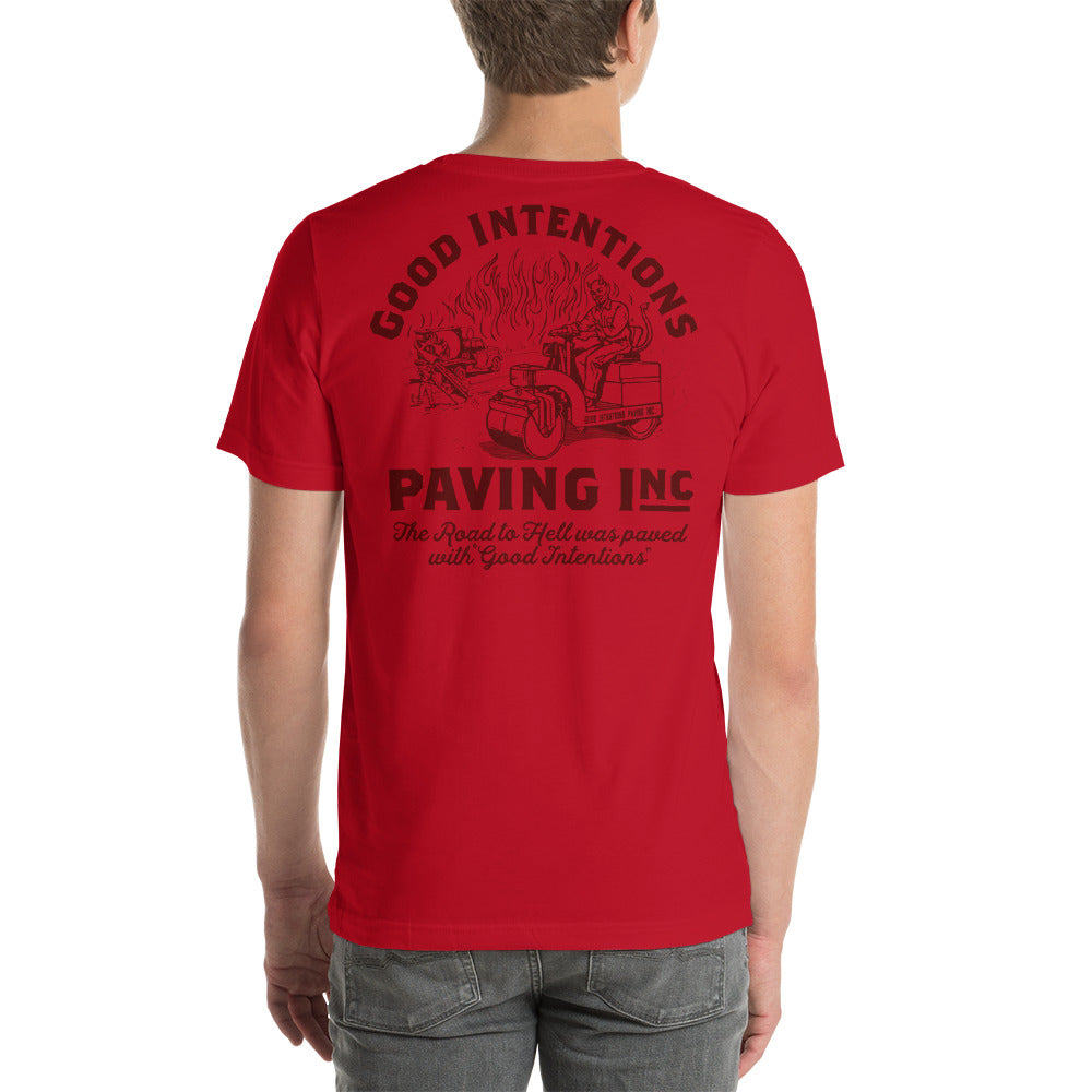 Good Intentions Paving Double Sided Graphic T-Shirt
