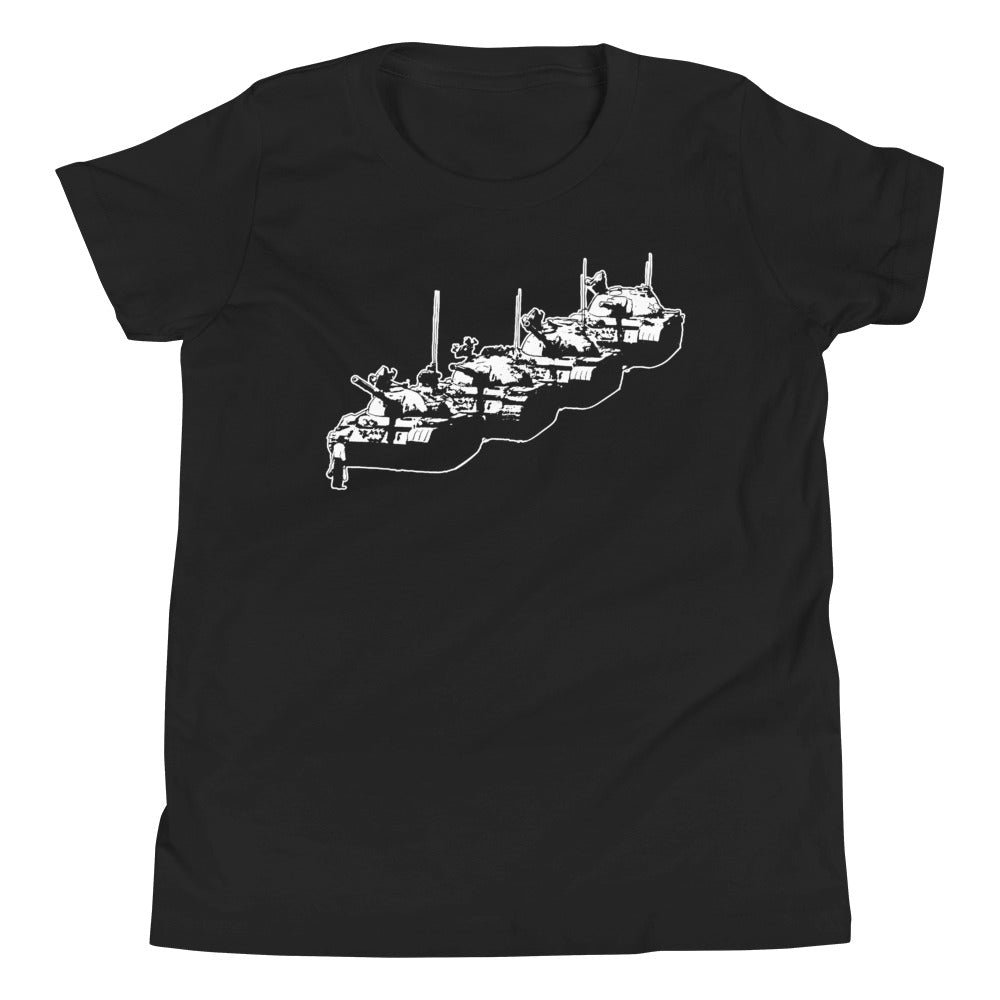 Tiananmen Tank Man Youth Short Sleeve T-Shirt