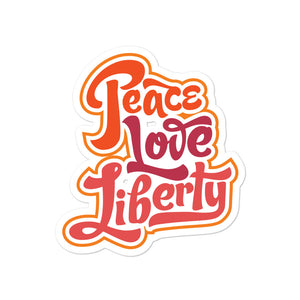 Peace Love Liberty Sticker