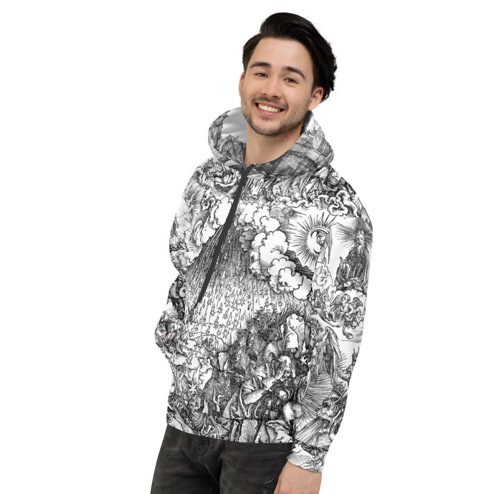 The Apocalypse by Albrecht Dürer Brushed Fleece Unisex Hoodie