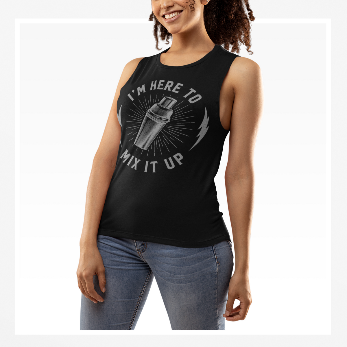 I&#39;m Here To Mix Things Up Ladies’ Muscle Tank