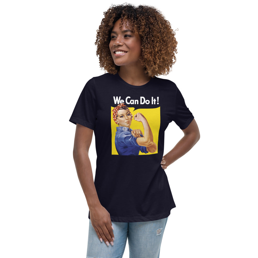 We Can Do It Rosie the Riveter Ladies Relaxed Fit T-Shirts - Liberty Maniacs