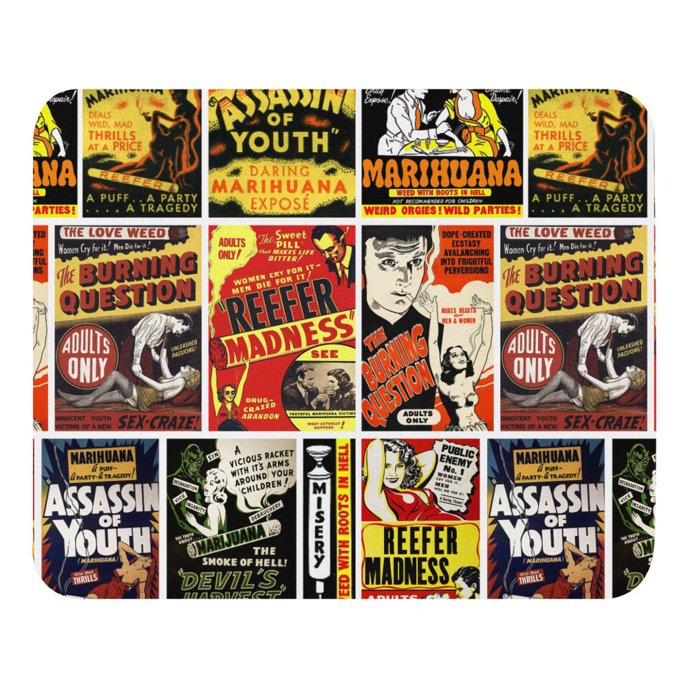 Reefer Madness Pot Propaganda Poster Mouse pad