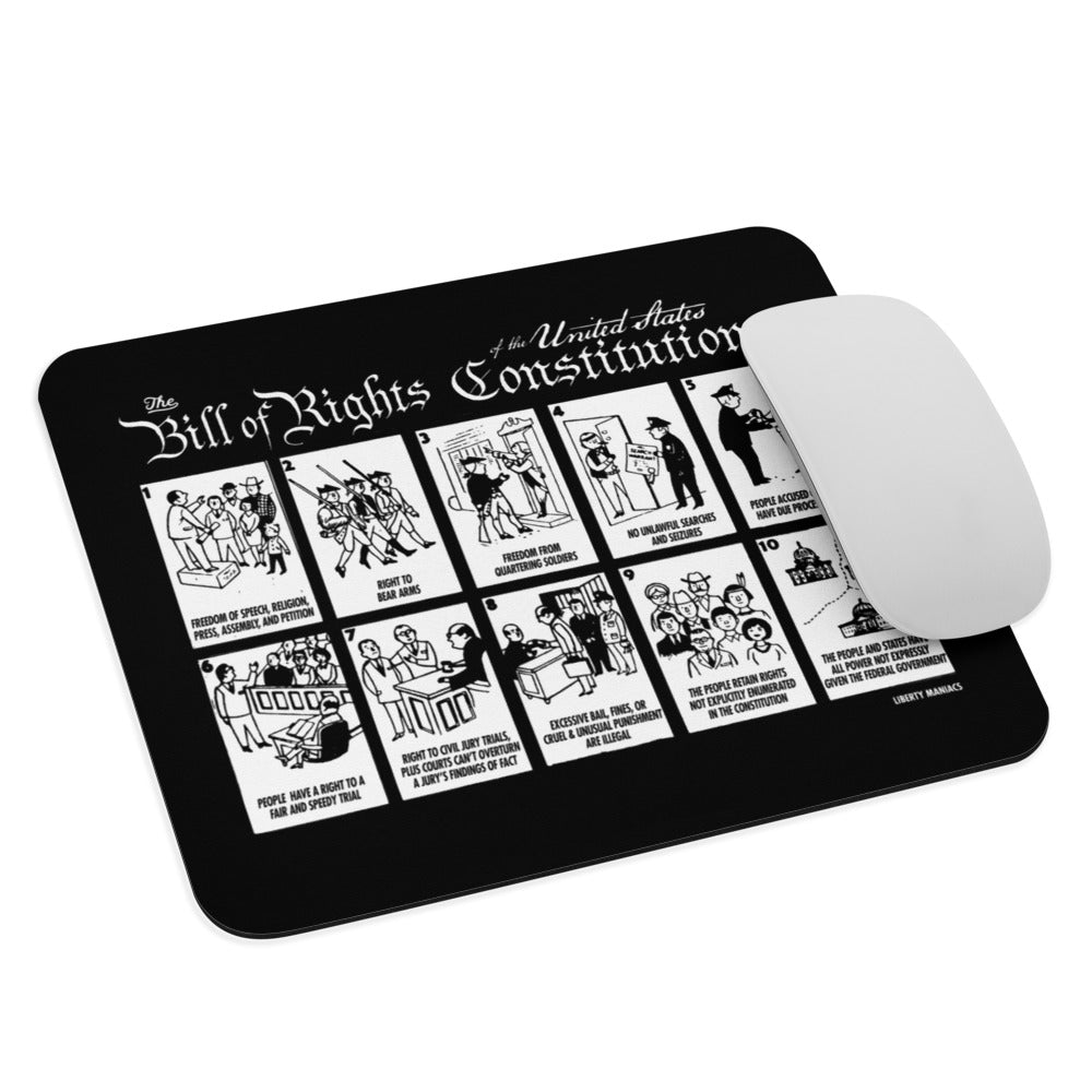 Illustrated Bill of Rights Mouse pad