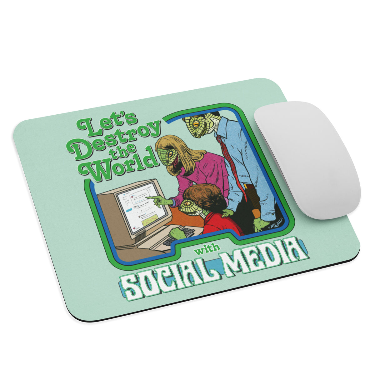 Let&#39;s Destroy the World with Social Media Mouse pad