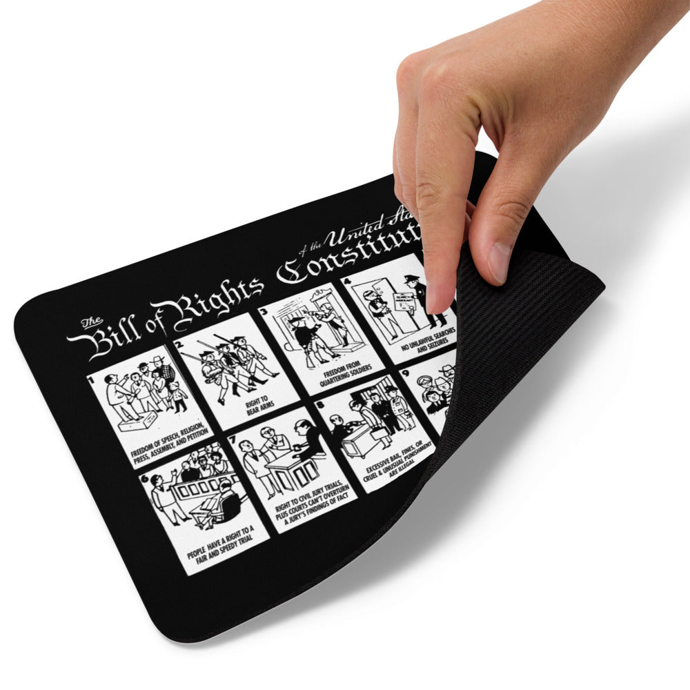 Illustrated Bill of Rights Mouse pad