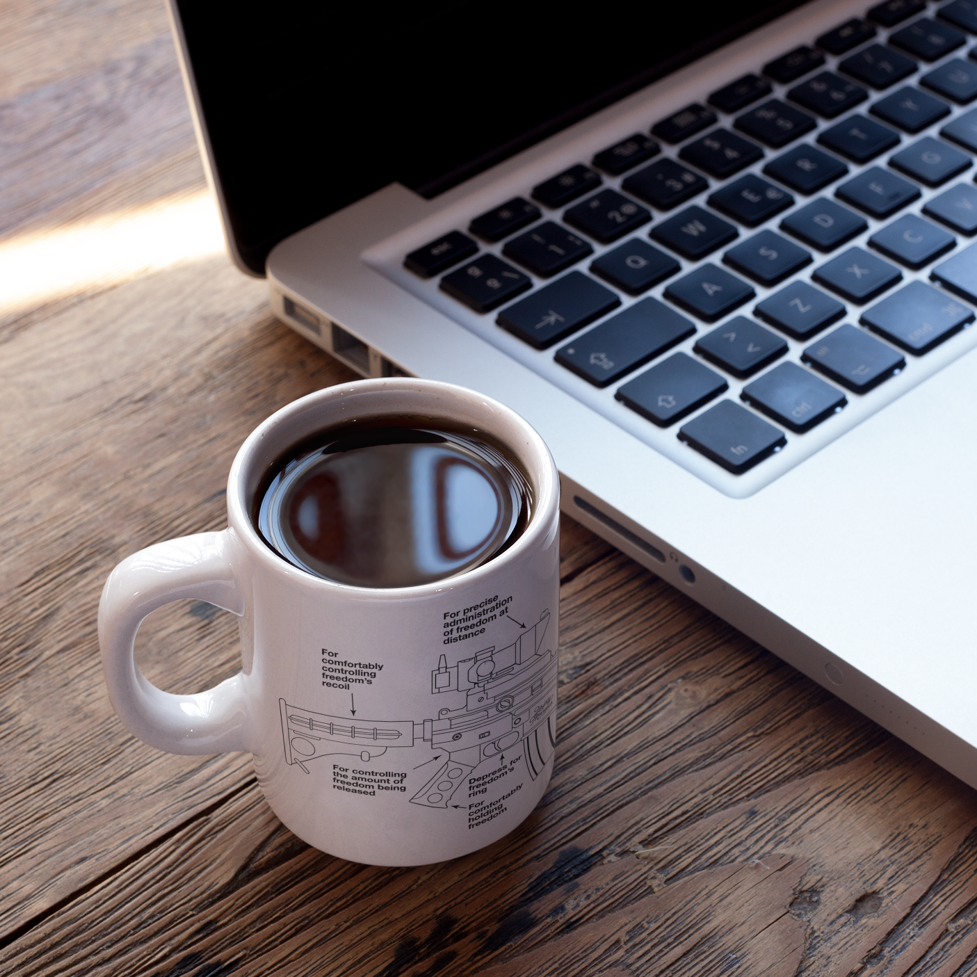 Parts of Freedom Schematic Coffee Mug