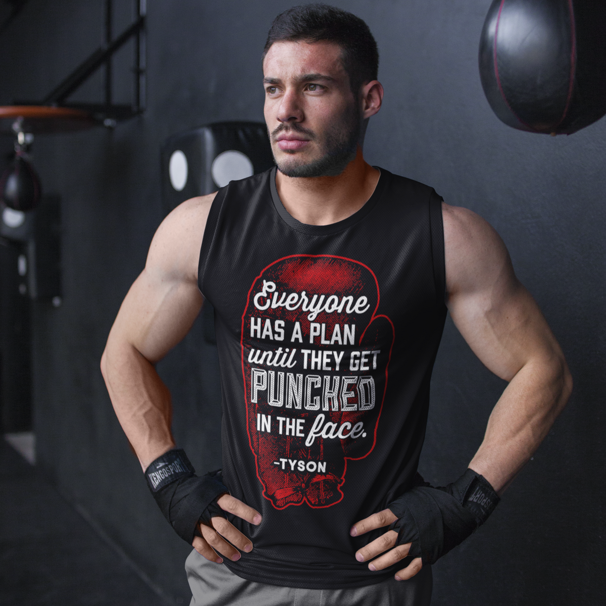 Plans Punches Tyson Quote Muscle Shirt Liberty Maniacs