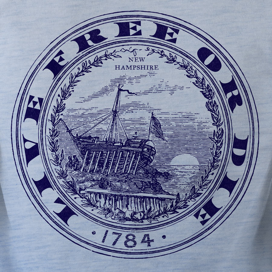 Live Free or Die New Hampshire State Seal Graphic T-Shirt