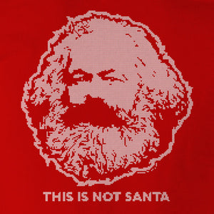 This Is Not Santa Karl Marx Ugly Sweater Print Sweatshirt