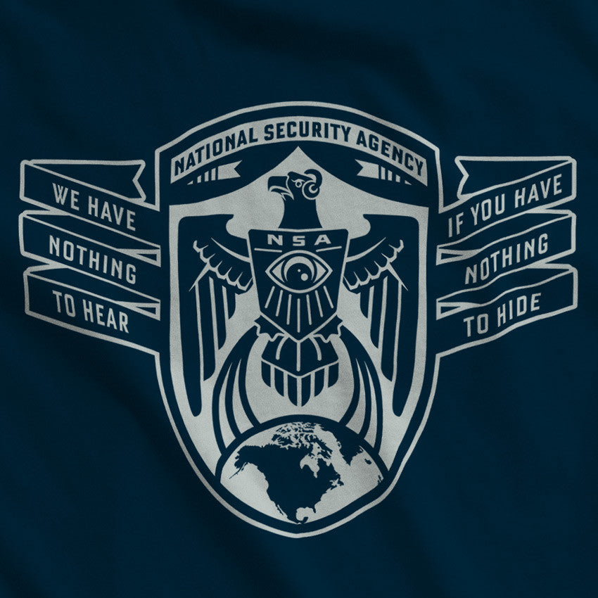 NSA Nothing To Hide Men's Tee