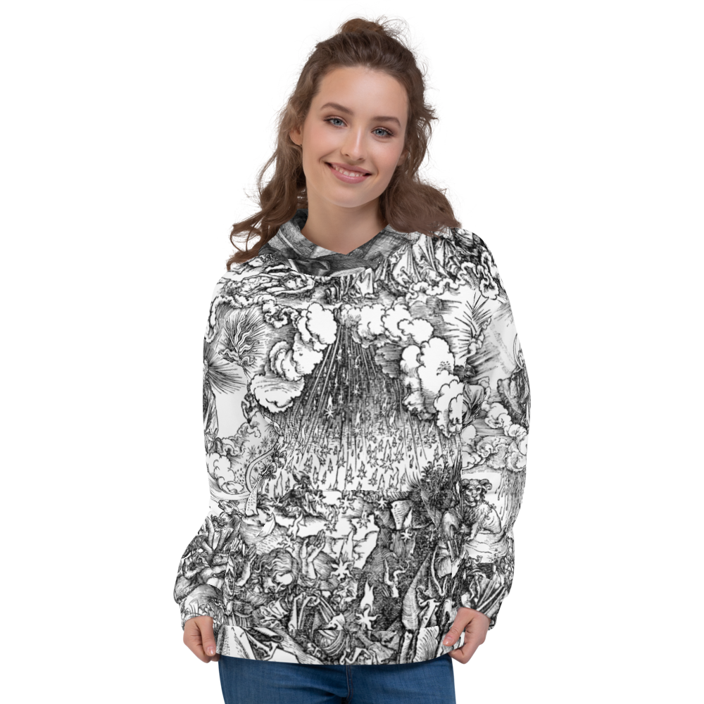 The Apocalypse by Albrecht Dürer Brushed Fleece Unisex Hoodie