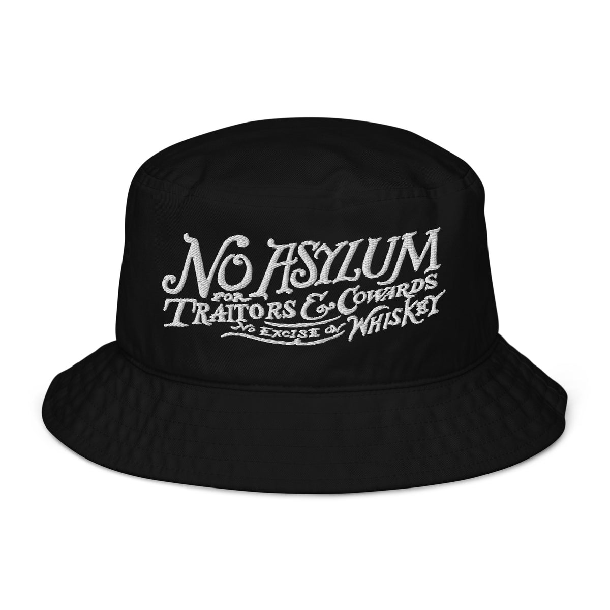 Whiskey Rebellion No Asylum Organic Bucket Hat
