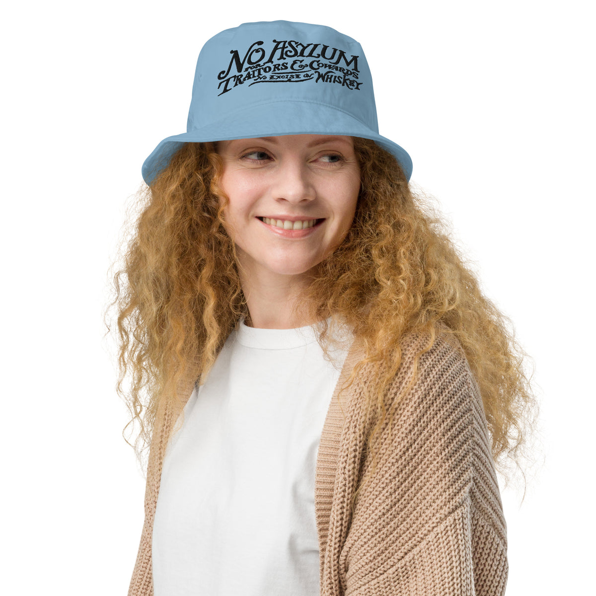 Whiskey Rebellion No Asylum Organic Bucket Hat