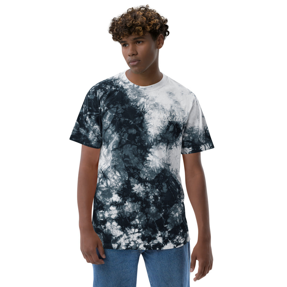 Liberty or Death Oversized Embroidered tie-dye t-shirt