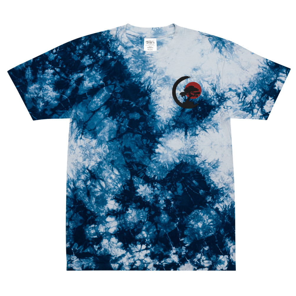 Bonsai Tree Oversized tie-dye t-shirt