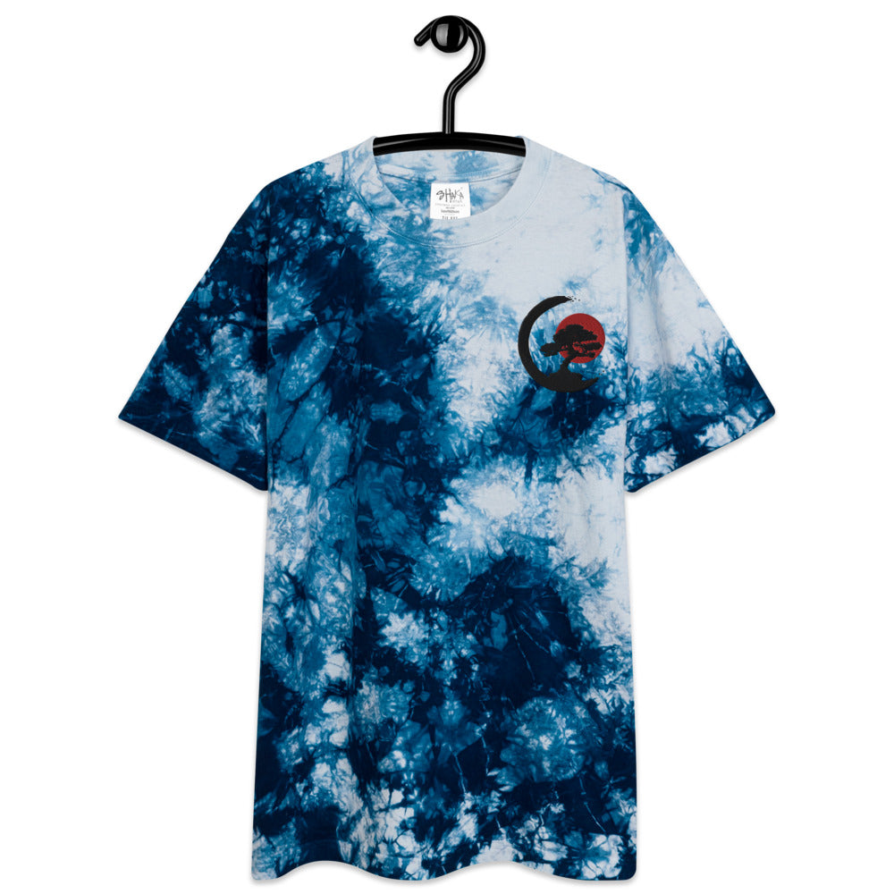 Bonsai Tree Oversized tie-dye t-shirt