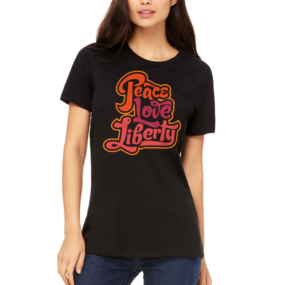 Peace Love Liberty Women&#39;s Relaxed T-Shirt
