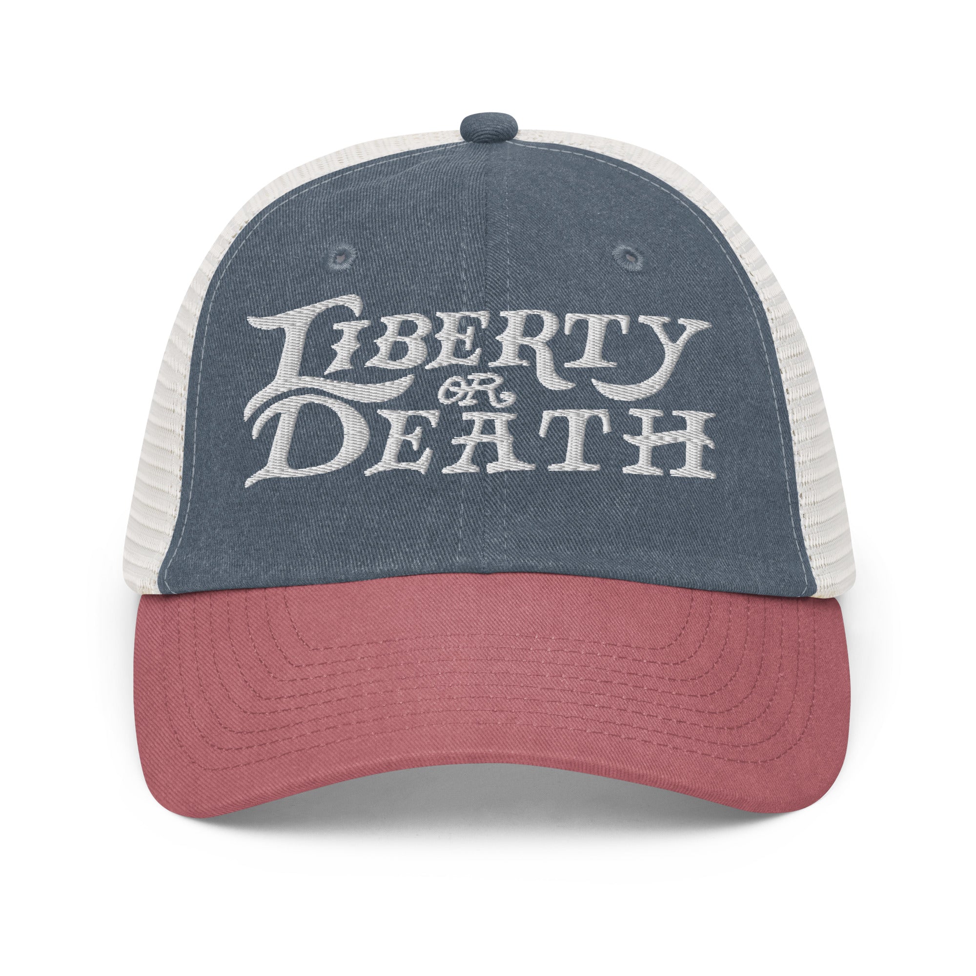 Liberty or Death Hand Lettered Pigment-dyed cap
