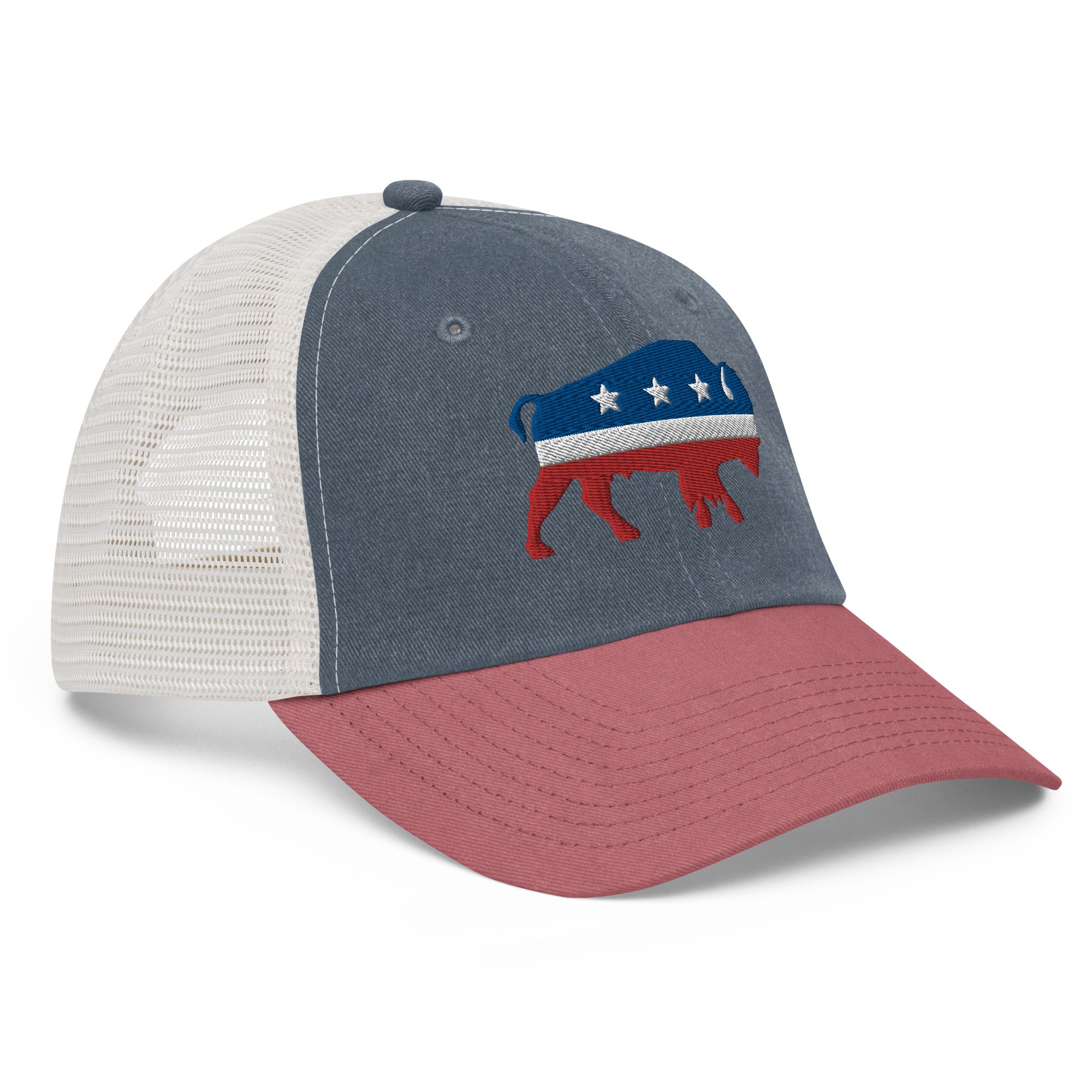 Bison Pigment-Dyed Trucker Hat