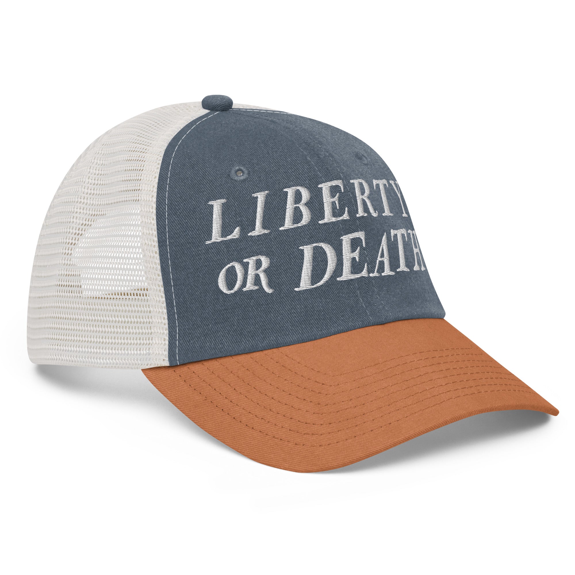 Liberty Or Death Pigment-dyed Trucker Cap