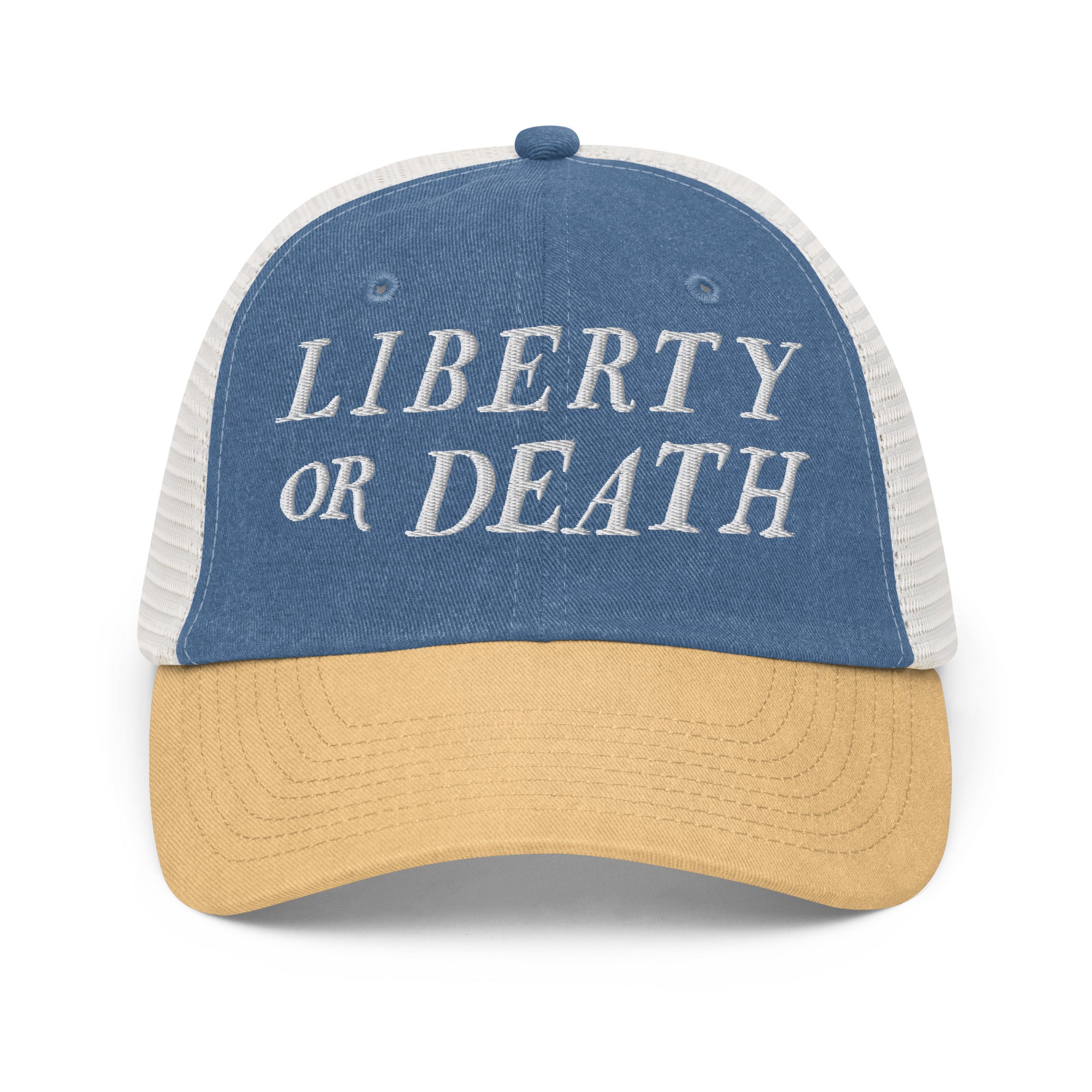 Liberty Or Death Pigment-dyed Trucker Cap