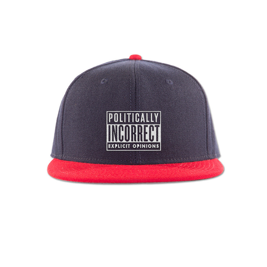 Politically Incorrect Warning Flat Bill Cap