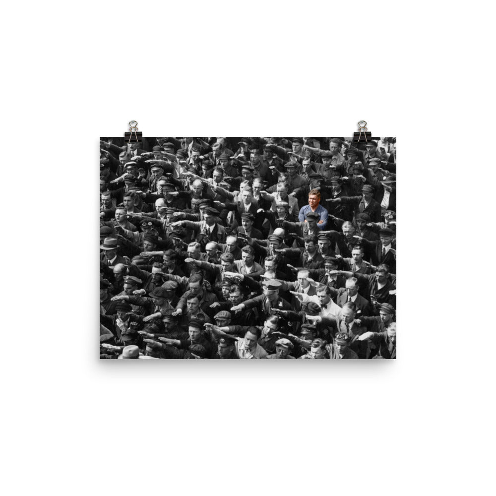 Colorized August Landmesser Photo Luster Prints