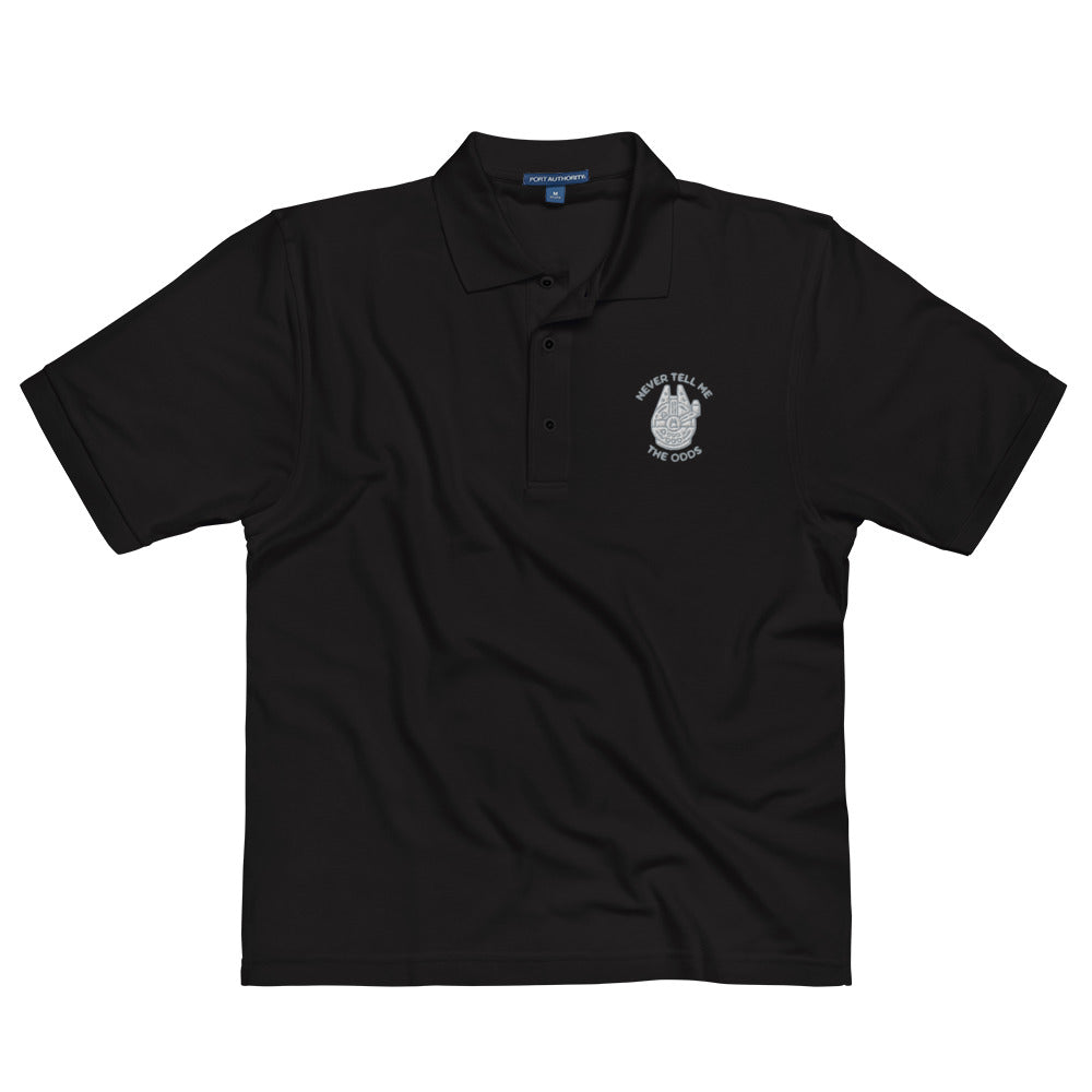 Never Tell Me The Odds Embroidered Polo Shirt