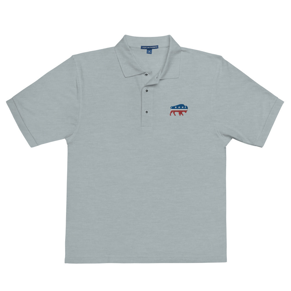Independent Bison Men's Embroidered Polo