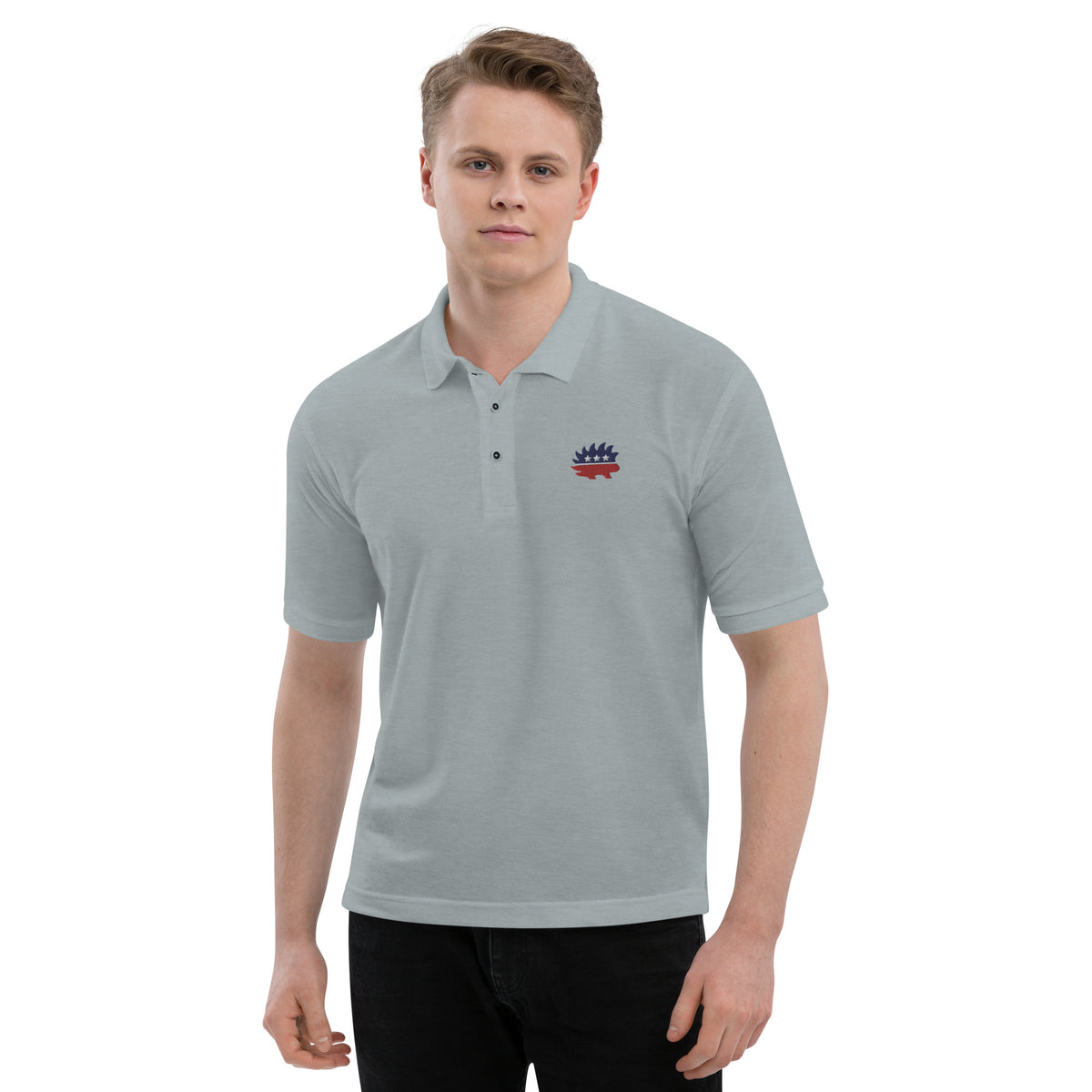 Men&#39;s Porcupine Embroidered Logo Polo
