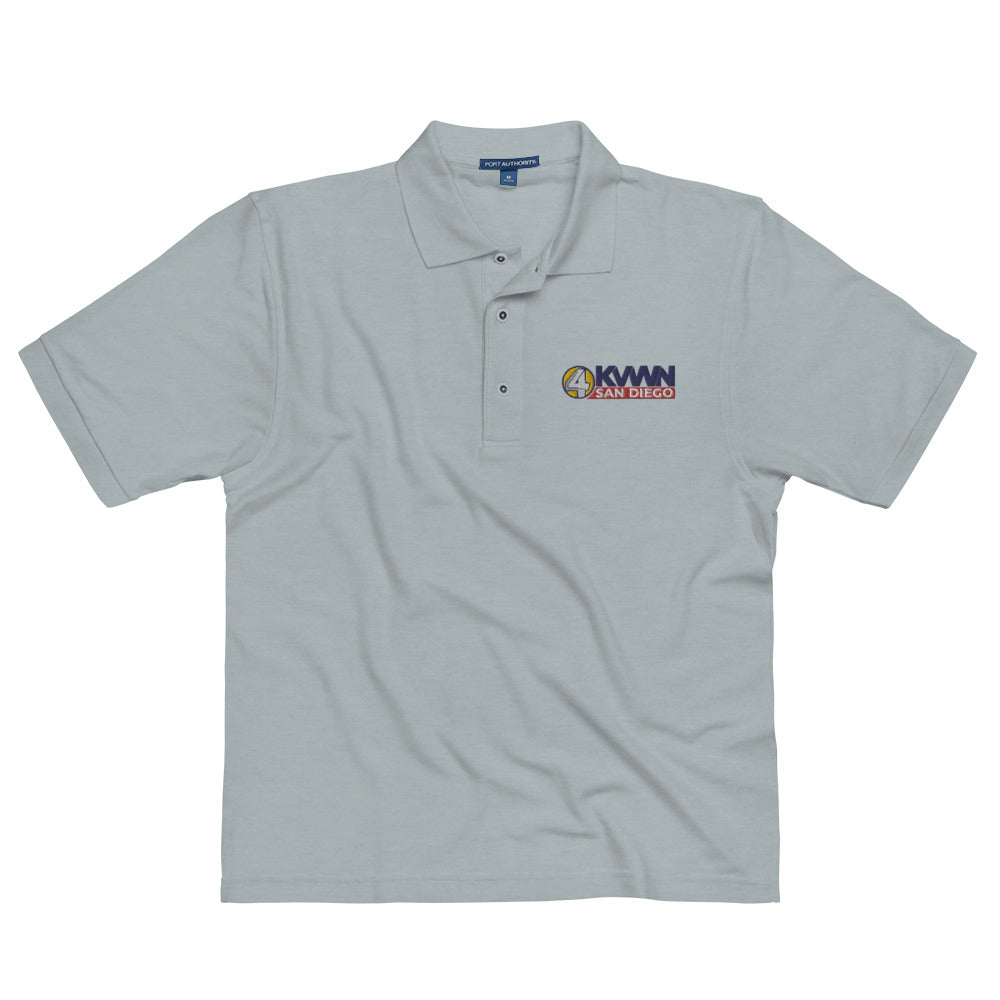 KVWN Channel 4 Anchorman Embroidered Men&#39;s Polo