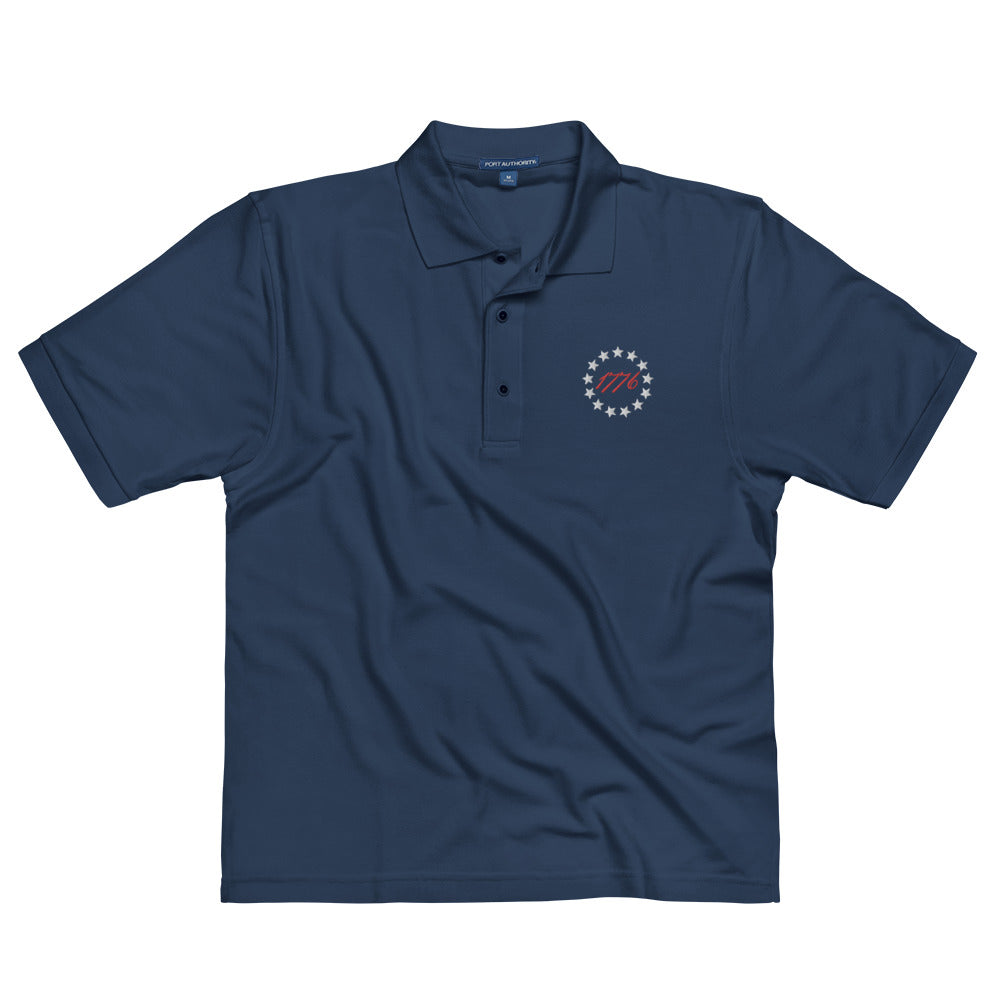 Betsy Ross 1776 Embroidered Men&#39;s Polo