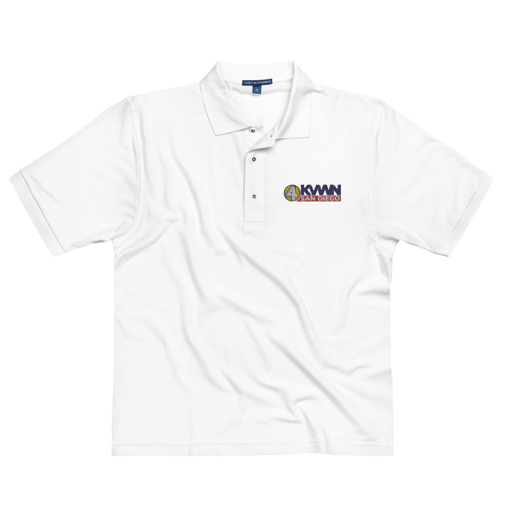 KVWN Channel 4 Anchorman Embroidered Men&#39;s Polo