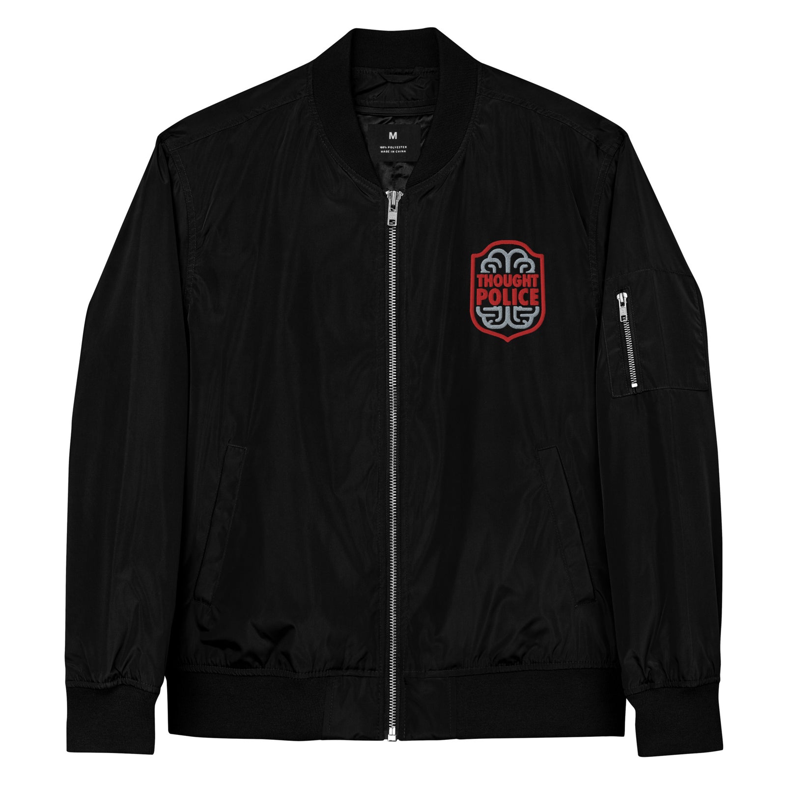 Thought Police Recycled bomber jacket