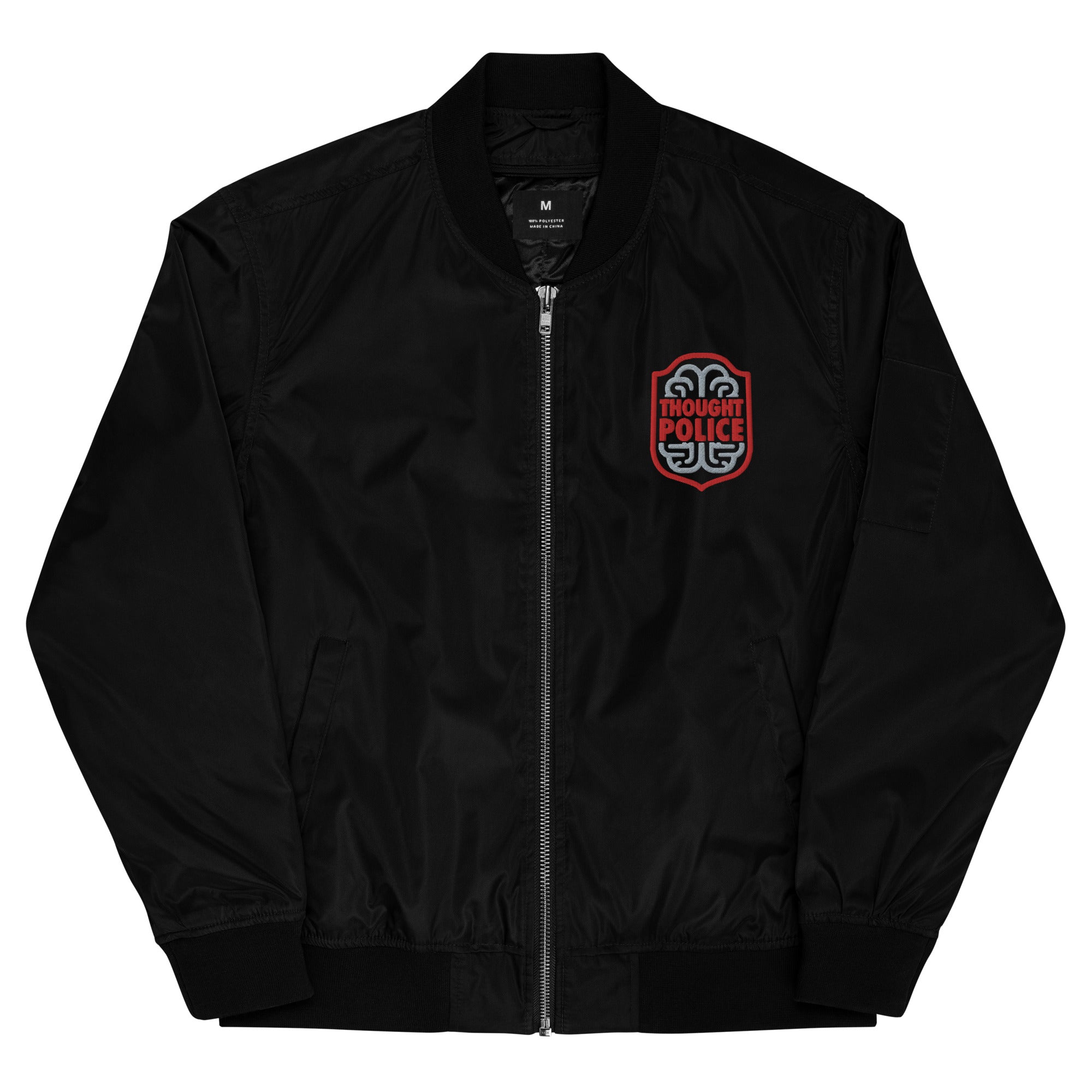 Thought Police Recycled bomber jacket