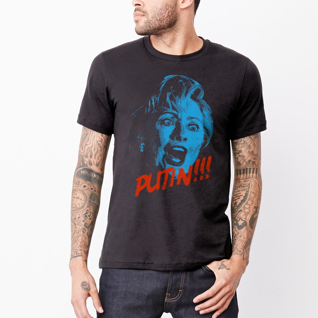 Putin! Hillary Triblend T-shirt