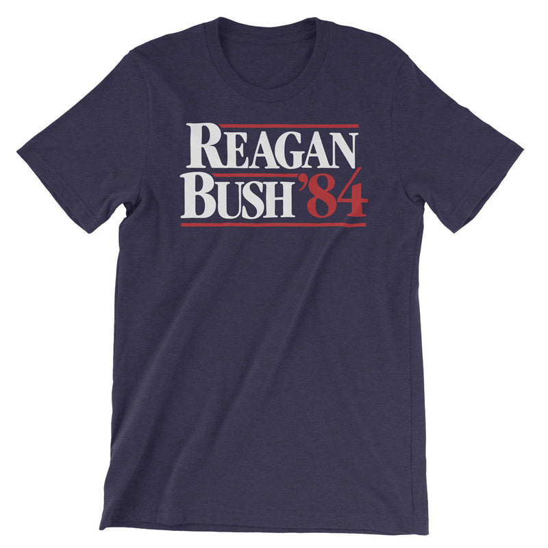 Go All Out Reagan Bush 1984 Republican Campaign T-Shirt - Adult Sizes