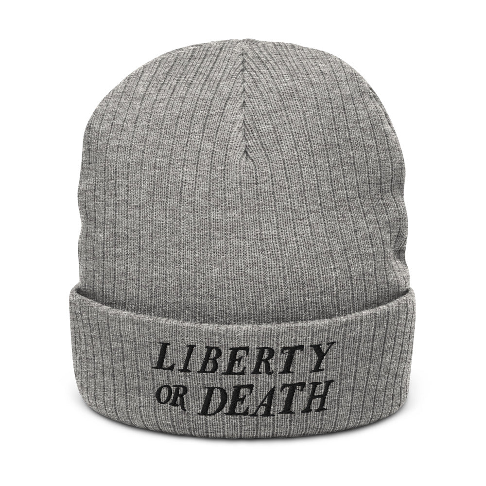 Liberty or Death Recycled cuffed beanie