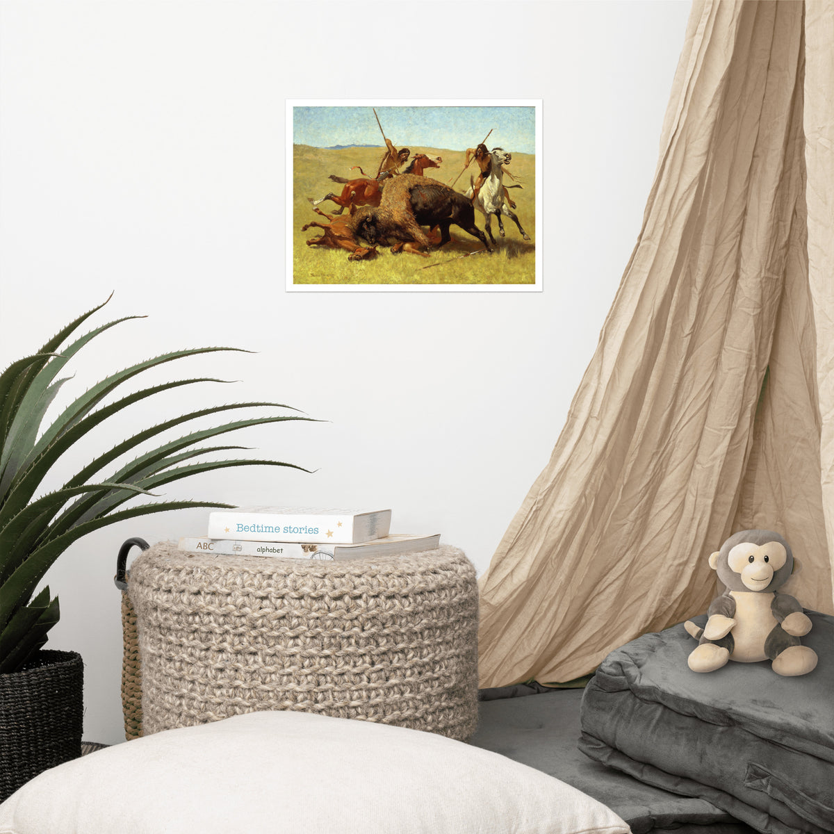 The Buffalo Hunt Fredric Remington Art Print