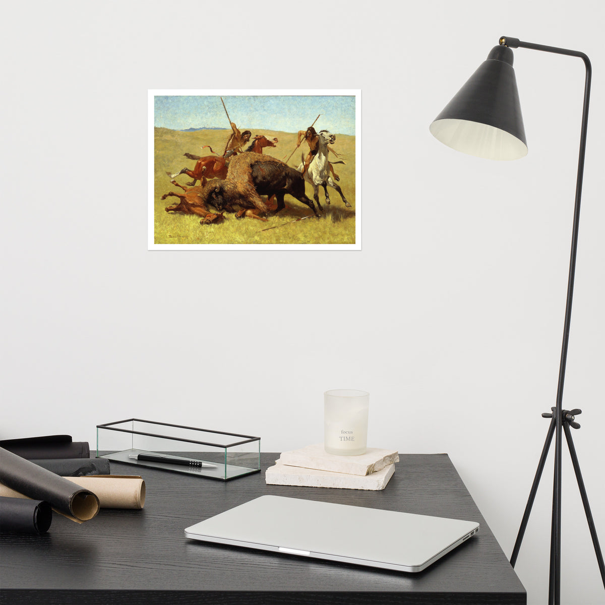 The Buffalo Hunt Fredric Remington Art Print